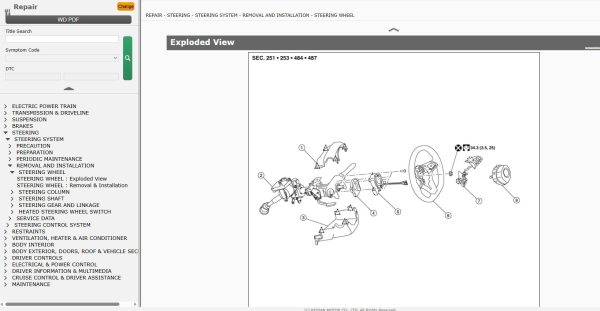 Nissan LEAF ZE1 2018 February 2022 Service Manual Wiring Diagrams 1