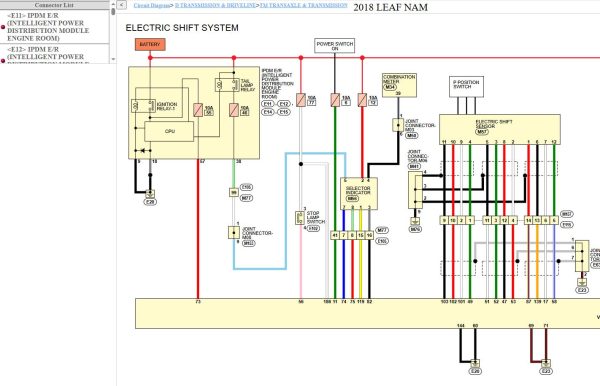 Nissan LEAF ZE1 2018 February 2022 Service Manual Wiring Diagrams 3