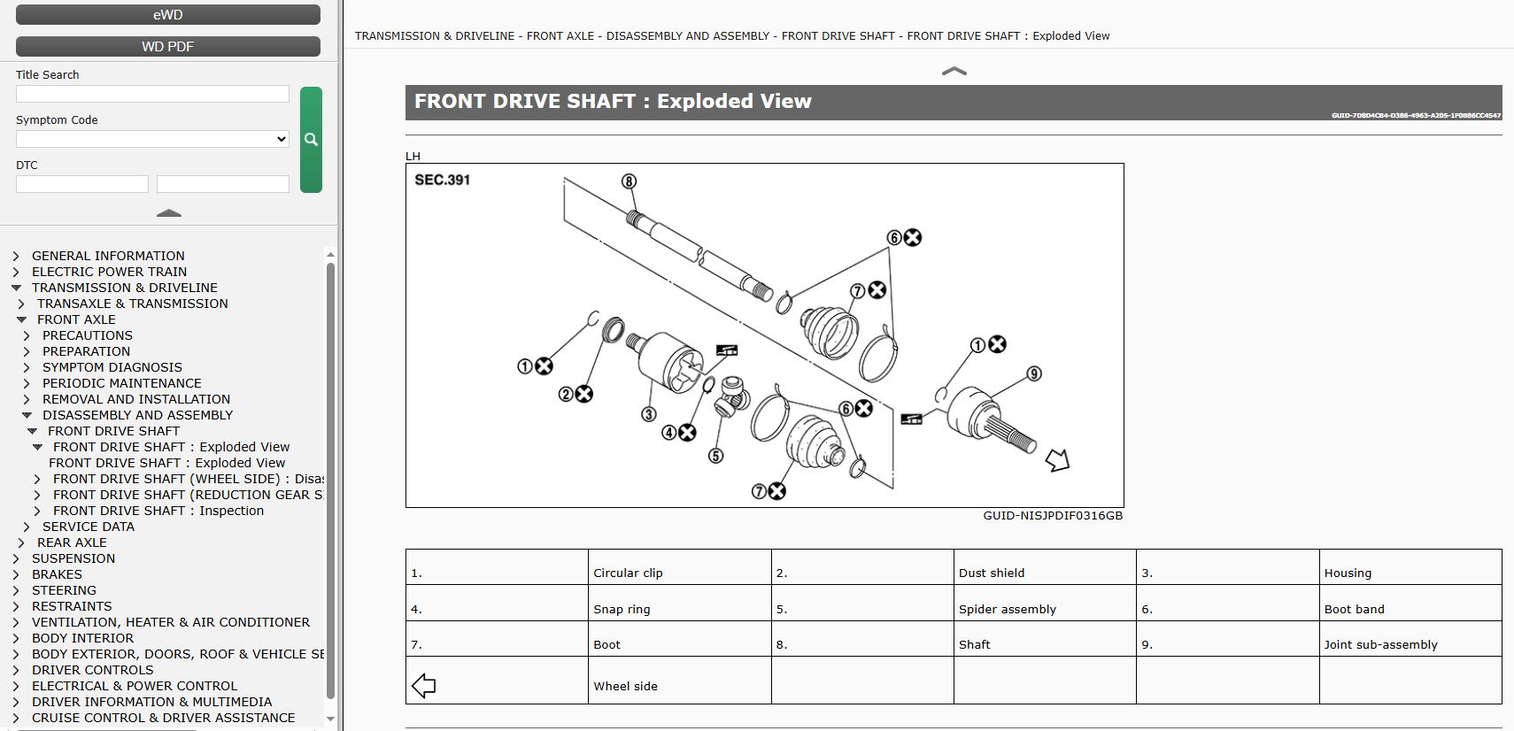 Nissan LEAF ZE1 2023 June 2024 Service Manual Wiring Diagrams 1
