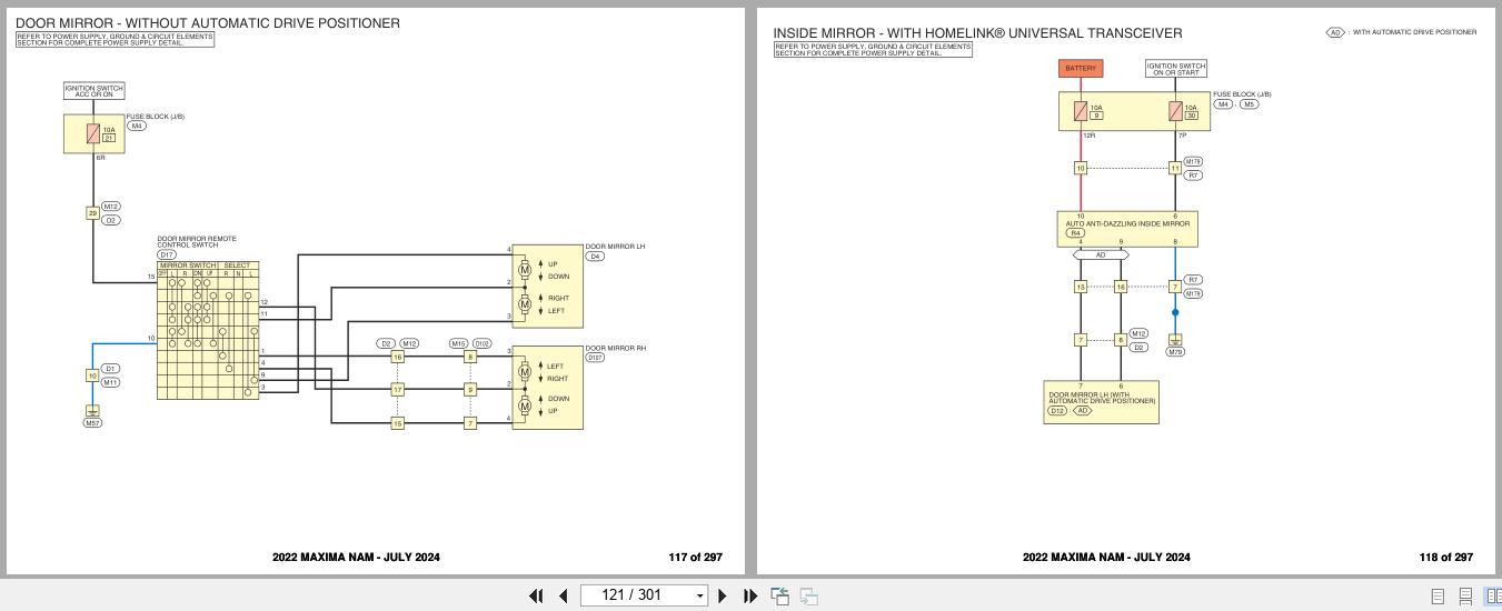 Nissan MAXIMA A36 2022 July 2024 Wiring Diagrams 2