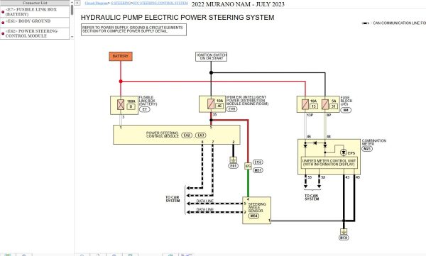 Nissan MURANO Z52 2022 July 2023 Service Manual Wiring Diagrams 3