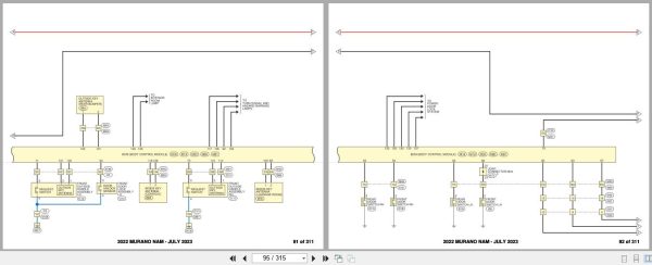 Nissan MURANO Z52 2022 July 2023 Wiring Diagrams 2