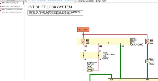 Nissan MURANO Z52 June 2023 Service Manual Wiring Diagrams 3