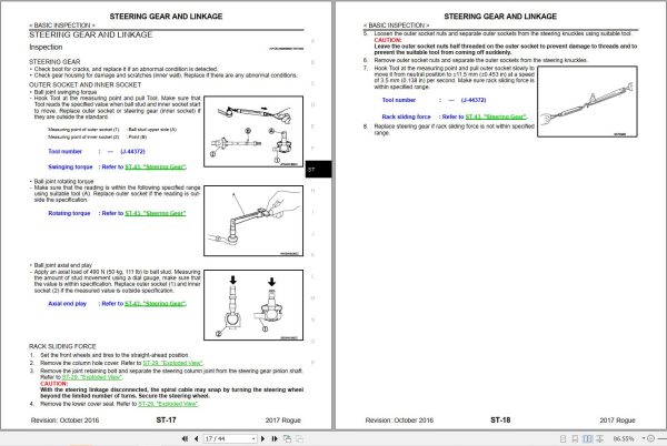 Nissan Rogue T32 2017 Workshop Manual 2