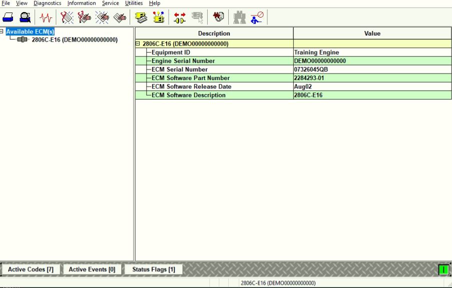 PERKINS EST 2025a Diagnostic Program Remote 4