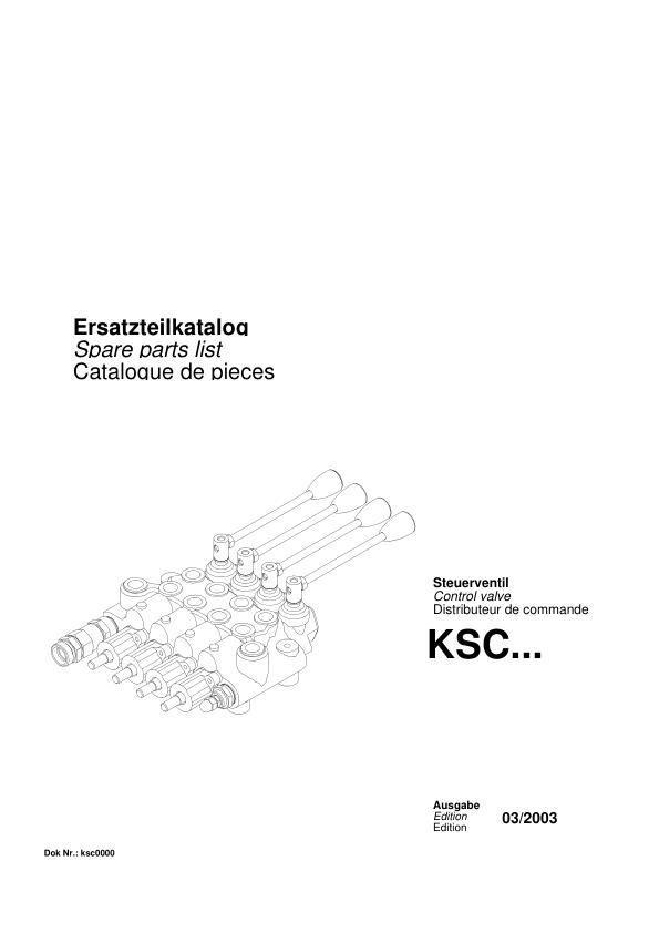 Palfinger Control Valve KSC Spare Parts Catalog 2003 1