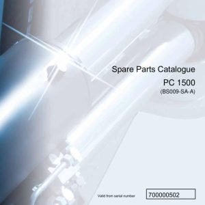 Palfinger Crane PC 1500 BS009 SA A Spare Parts Catalog 1