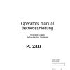 Palfinger Crane PC 2300 Operators Manual 1