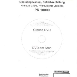 Palfinger Crane PK 10000 Operating Manual 1