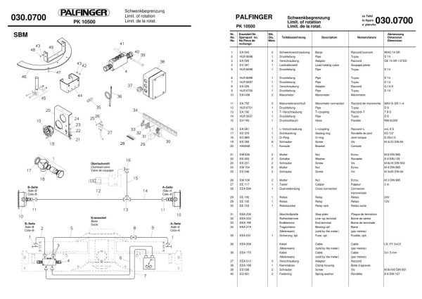 Palfinger Crane PK 10500 105 Spare Parts Catalogs 2