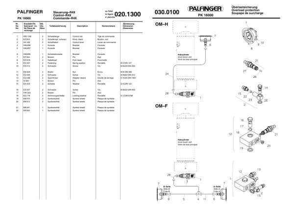 Palfinger Crane PK 16000 Spare Parts Catalog 2