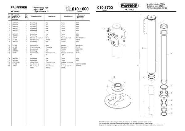 Palfinger Crane PK 18500 Spare Parts Catalog 2