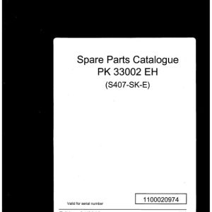 Palfinger Crane PK 33002 EH S407 SK E Spare Parts Catalog 1