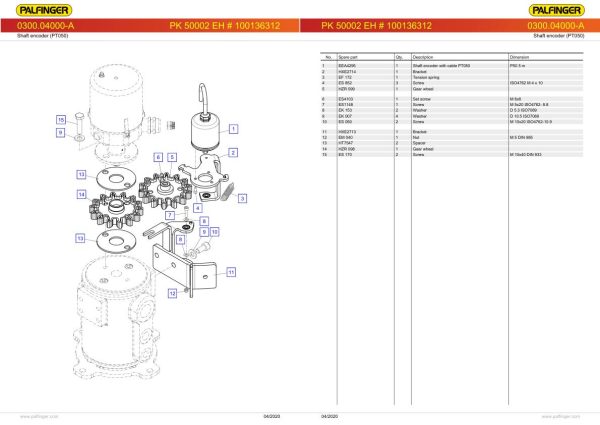 Palfinger Crane PK 50002 EH S411 SK D Spare Parts Catalog 2