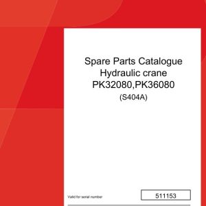 Palfinger Crane PK32080 PK36080 S404A Spare Parts Catalog 1