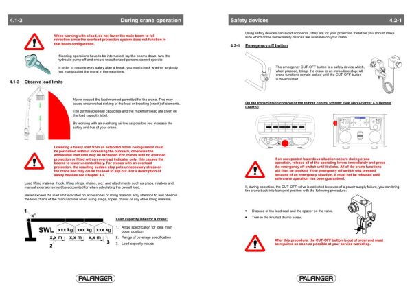 Palfinger Crane PTM1800 Operating Manual 2018 2