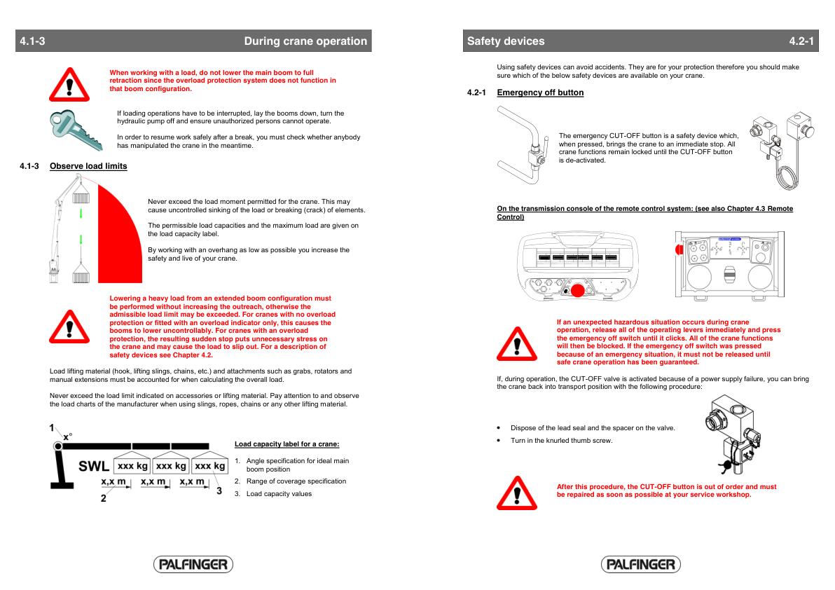 Palfinger Crane PTM1800 Operating Manual 2018 2
