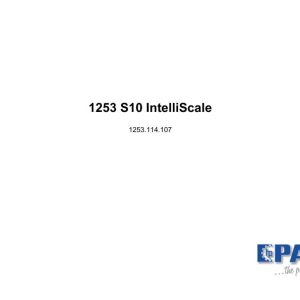 Paus Scaler 1253 S10 IntelliScale Parts Catalog 1