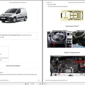 Peugeot Partner 2008 2018 Fuse Box 1