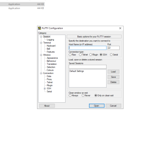 PuTTY Configuration