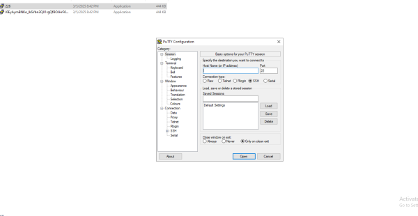PuTTY Configuration