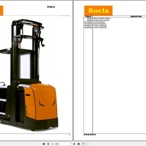 Rocla Order Pickers PHS10 PHX10 Parts Catalog 2012 1