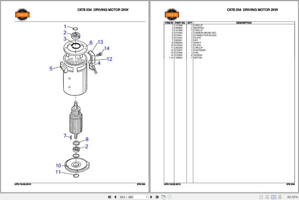 Rocla Pallet Trucks REC16 REW18 REW20 REO20 REO20 Parts Catalog 2010 3