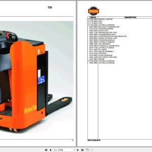 Rocla Pallet Trucks T20 Parts Catalog 2010 1