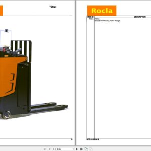 Rocla Pallet Trucks T20ac Parts Catalog 2010 1