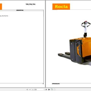 Rocla Pallet Trucks TPE18 TPE20 TPS20 TPX25 Parts Catalog 2012 1