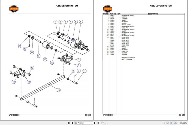 Rocla Pallet Trucks TW16 TW20 Parts Catalog 2010 2