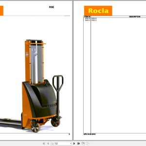 Rocla Stackers RSE10 RSE12 Parts Catalog 2010 1