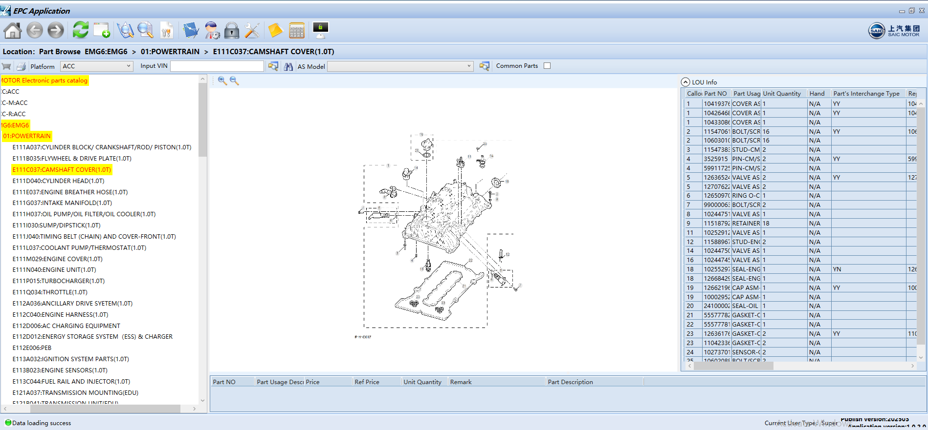 SAIC EPC 03.2025 Roewe MG Electronic Parts Catalog 3 1
