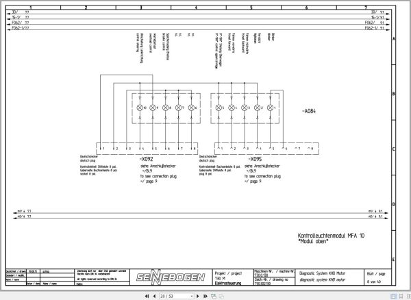 Sennebogen Material Handler 730 730.0.130 Electric and Hydraulic Diagrams EN DE 2