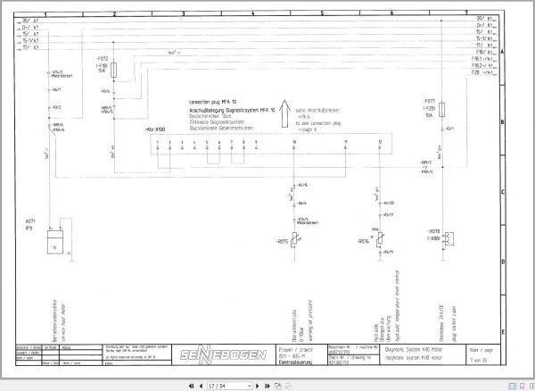 Sennebogen Material Handler 821 821.0.189 Electric and Hydraulic Diagrams EN DE 2