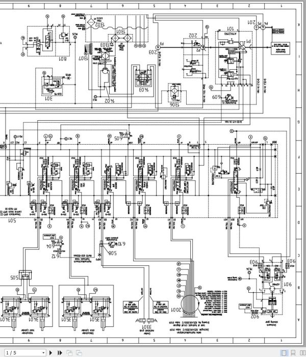 Sennebogen Material Handler 825 825.0.1352 Electric and Hydraulic Diagrams EN DE 3