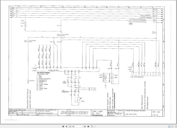 Sennebogen Material Handler 825 825.0.285 Electric and Hydraulic Diagrams EN DE 2