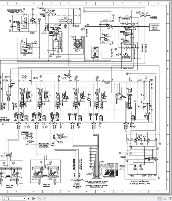 Sennebogen Material Handler 830 830.0.1156 Electric and Hydraulic Diagrams EN DE 3