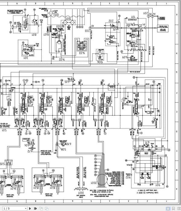 Sennebogen Material Handler 830 830.0.1194 Electric and Hydraulic Diagrams EN DE 3