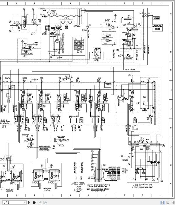 Sennebogen Material Handler 830 830.0.1224 Electric and Hydraulic Diagrams EN DE 3