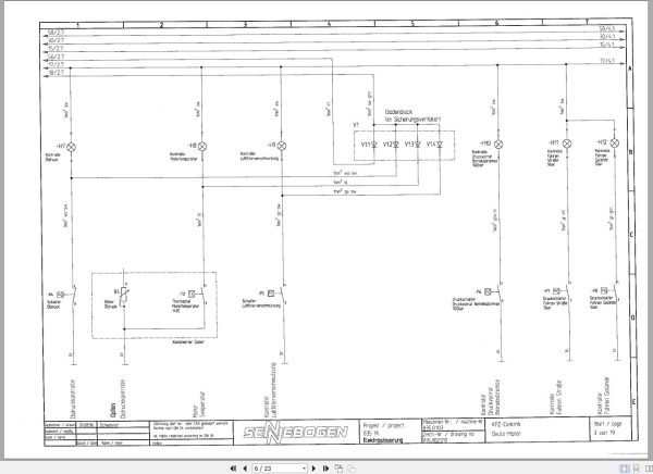 Sennebogen Material Handler 835 835.0.114 Electric and Hydraulic Diagrams EN DE 2