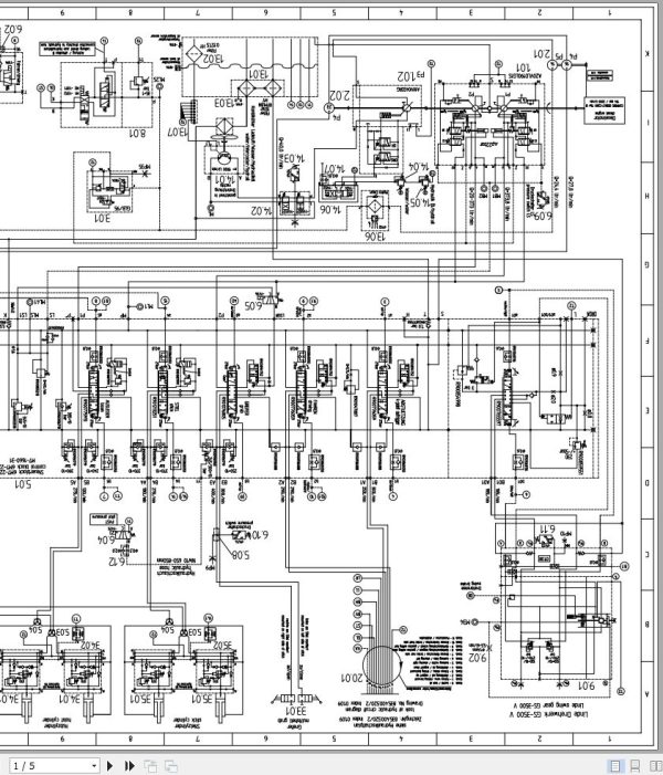 Sennebogen Material Handler 835 835.0.1147 Electric and Hydraulic Diagrams EN DE 3