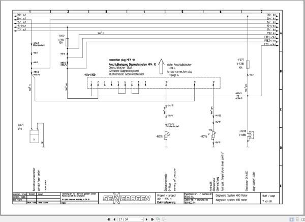Sennebogen Material Handler 835 835.0.266 Electric and Hydraulic Diagrams EN DE 2