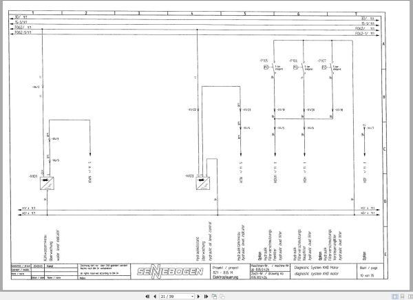 Sennebogen Material Handler 835 835.0.440 Electric and Hydraulic Diagrams EN DE 2