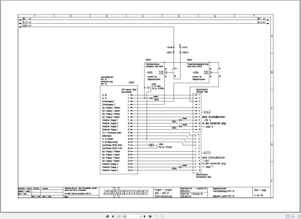Sennebogen Material Handler 835 835.0.547 Electric and Hydraulic Diagrams EN DE 2