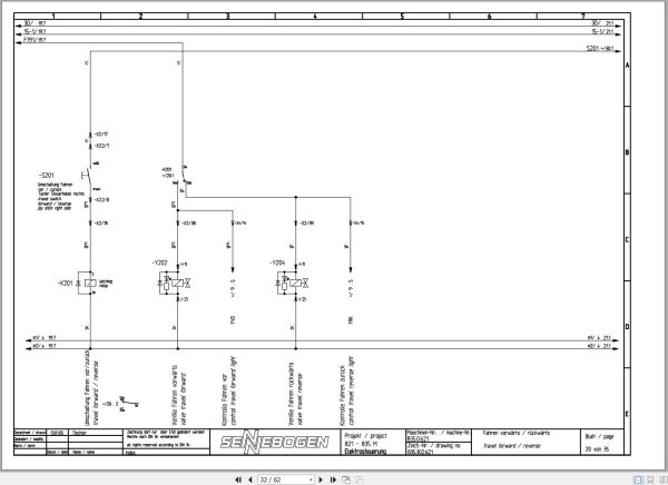 Sennebogen Material Handler 835 835.0.668 Electric and Hydraulic Diagrams EN DE 2