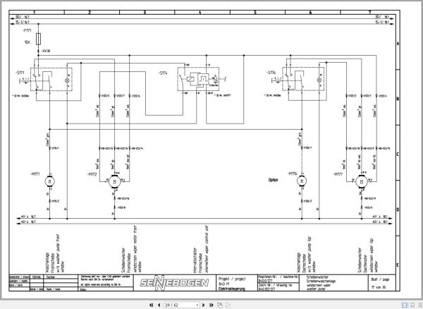Sennebogen Material Handler 840 840.0.209 Electric and Hydraulic Diagrams EN DE 2