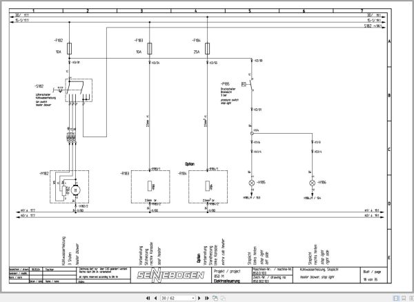 Sennebogen Material Handler 850 850.0.106 Electric and Hydraulic Diagrams EN DE 2