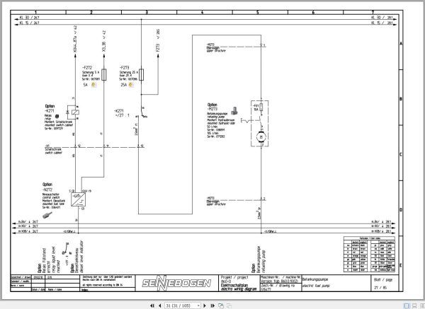 Sennebogen Material Handler 860 860.0.1006 Electric and Hydraulic Diagrams EN DE 2