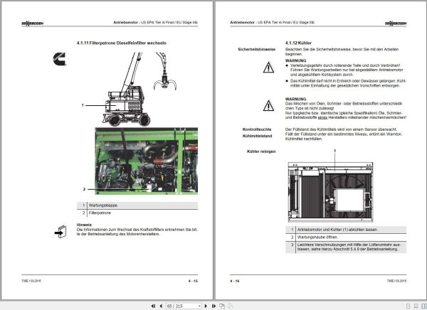 Sennebogen Material Handlers 723 E 735 E 735.0.1018 Operating and Maintenance Manual DE 2